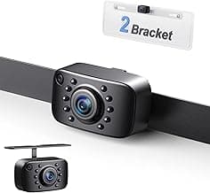 eRapta ERT01 HD Backup Camera Rear View License Plate Reverse Camera Universal for Pickup Truck Car SUV 149 Degree Perfect Angle Night Vision IP69K Level Waterproof