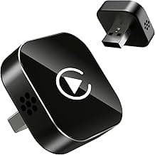 Wireless CarPlay Adapter, 2026 Upgraded Wired to Wireless for Apple CarPlay & Android Auto, Mini USB Design Car Play Adapter with Type-C Extension, Plug and Play, Stable Connection & No Latency